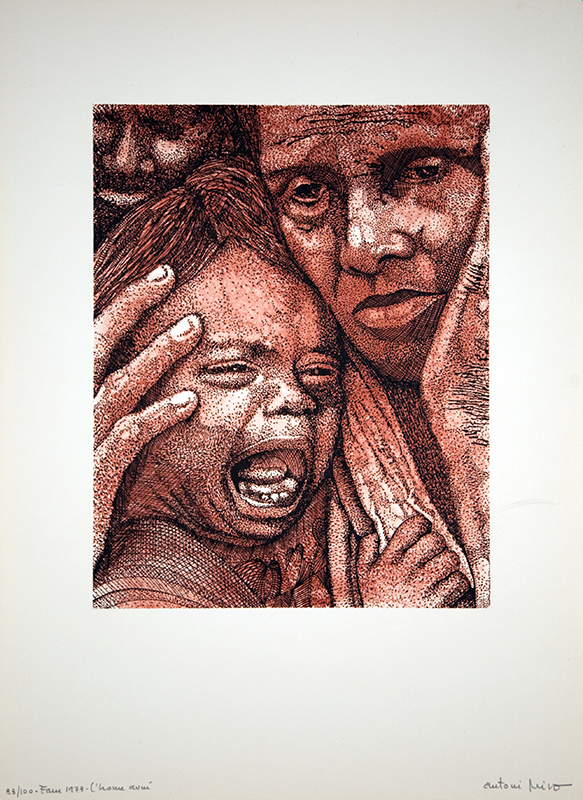 FAM “L’HOME AVUI” 1973 (Litografia sobre paper, 53x39) tirada 100/100+P/A