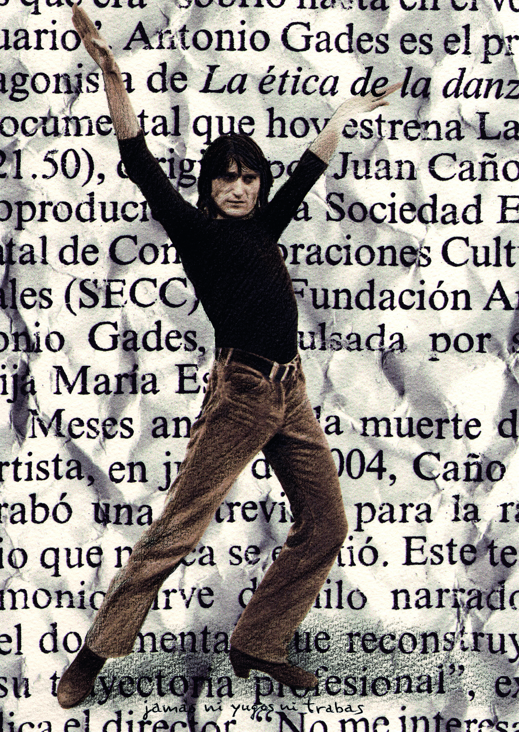 GADES-22-JAMÁS NI YUGOS NI TRABAS, 2010 (Litografia-GD sobre llenç, 81x60)