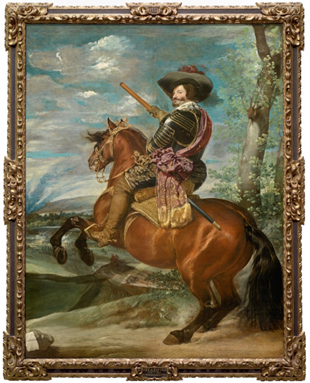 Quadre de Velázquez on apareix pintat a cavall el comte duc d’Olivares
